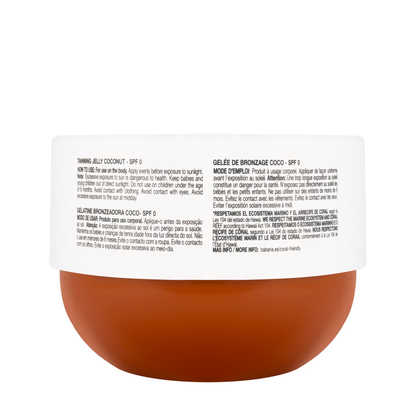 Babaria Tanning Jelly SPF 0 Coconut 300 ml