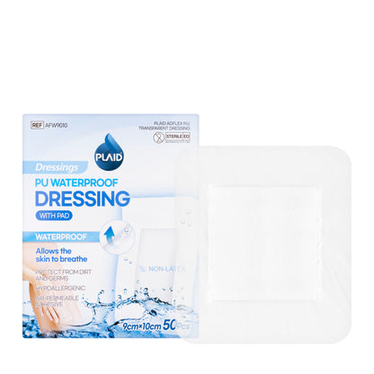 Plaid Dressing Pu With Pad 9X10 Cm 50 Piece