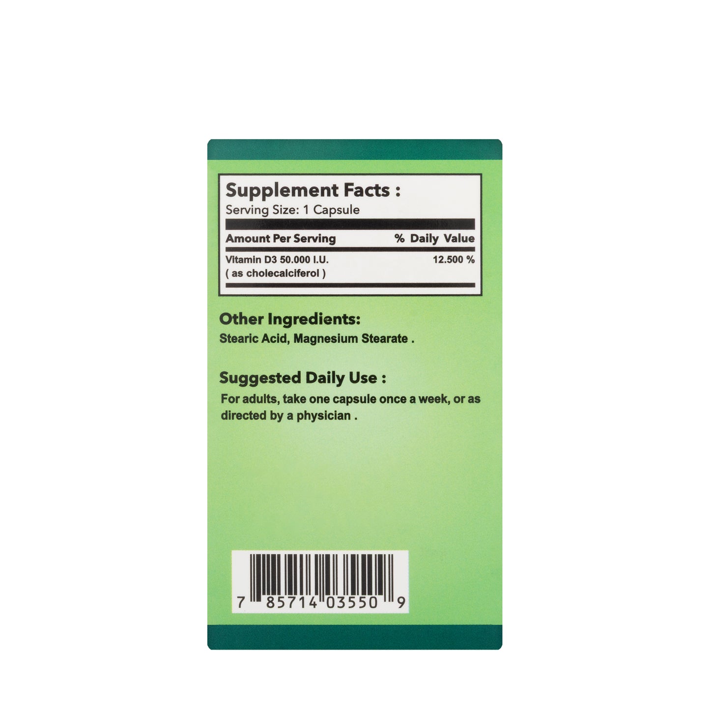 Sundivit Extra Vitamin D 50000 IU 60 Capsule