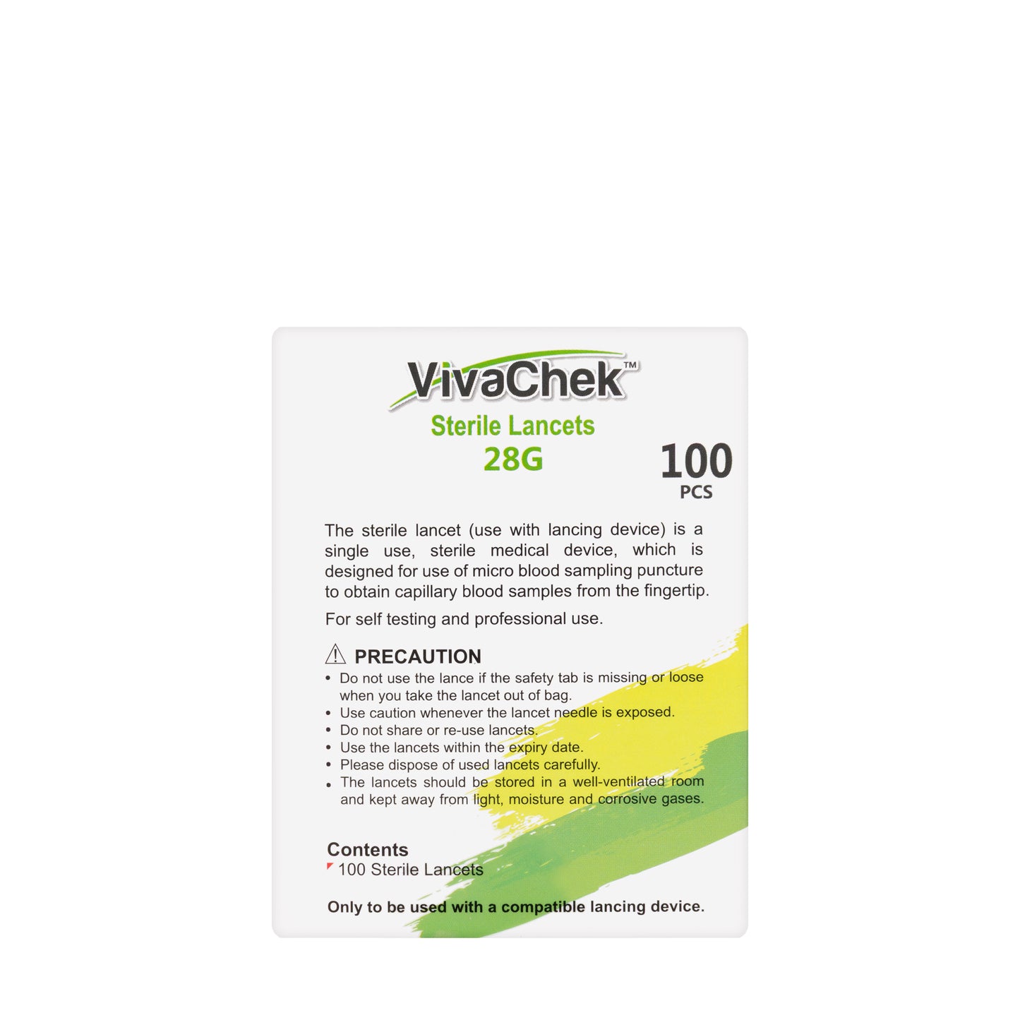 Vivachek Lancets 100 Piece