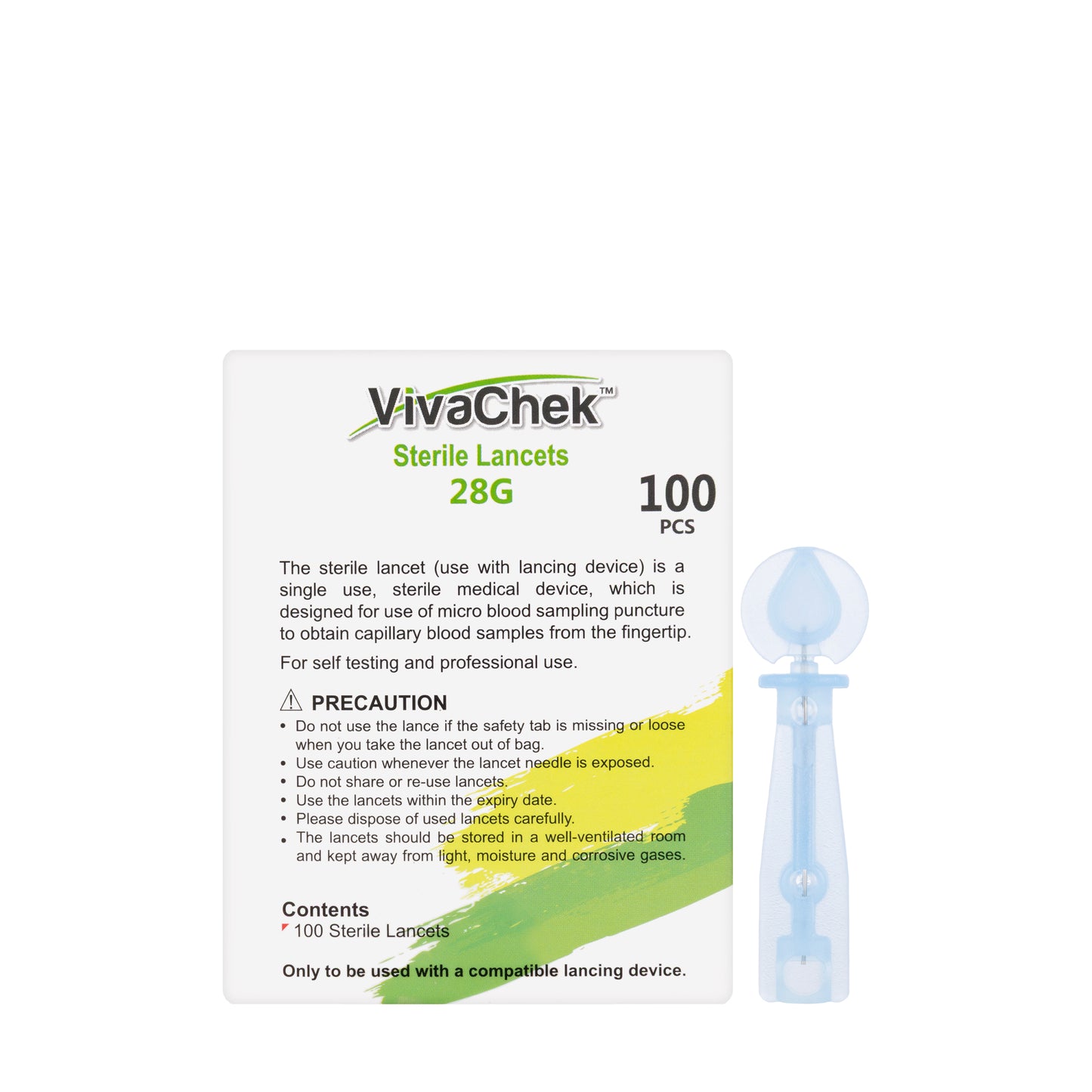 Vivachek Lancets 100 Piece