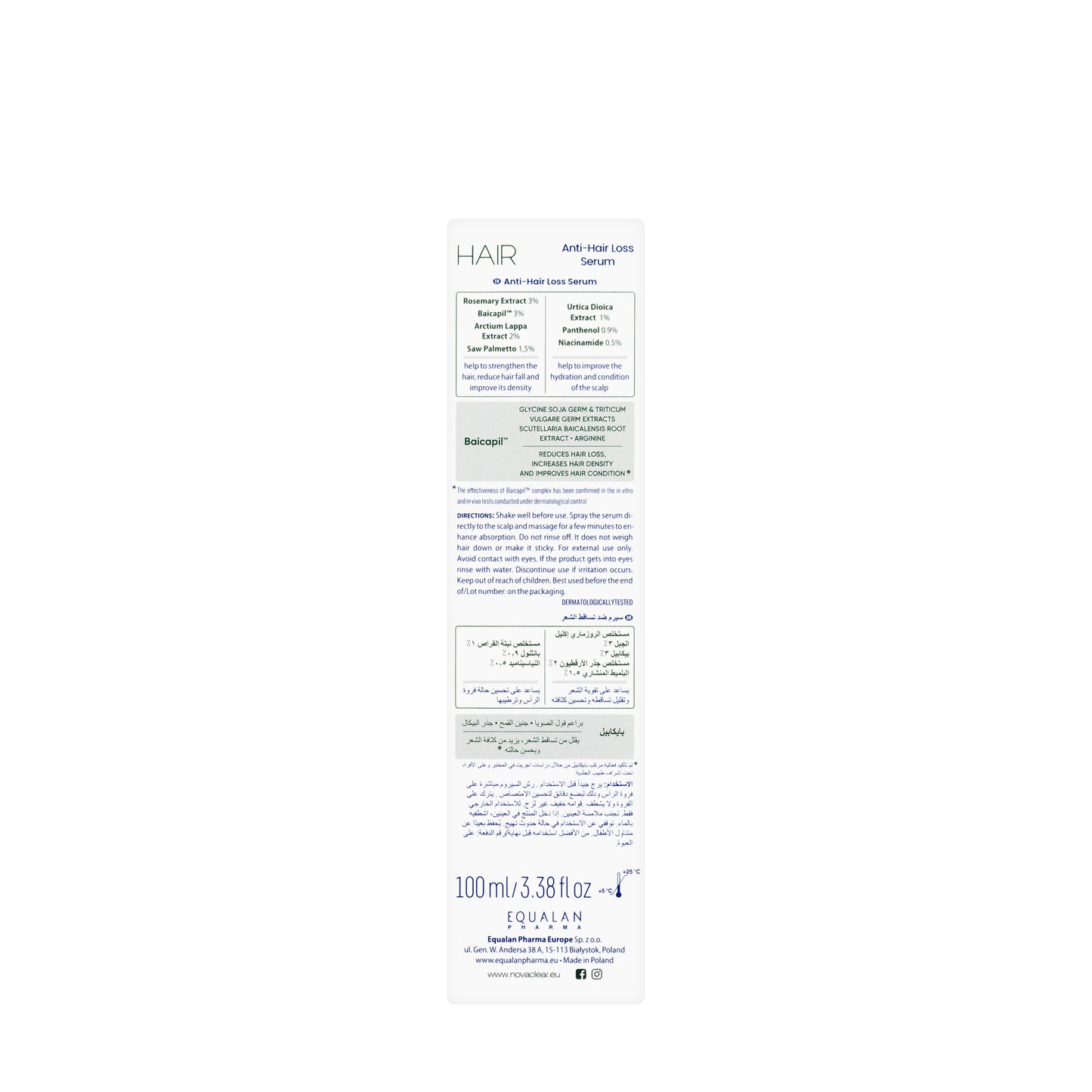 Novaclear Anti Hair Loss Serum 100 ml