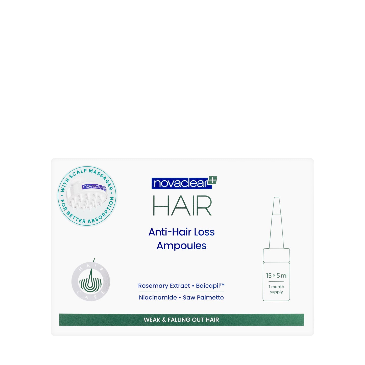 Novaclear Anti Hair Loss Ampoules 15 x 5 ml