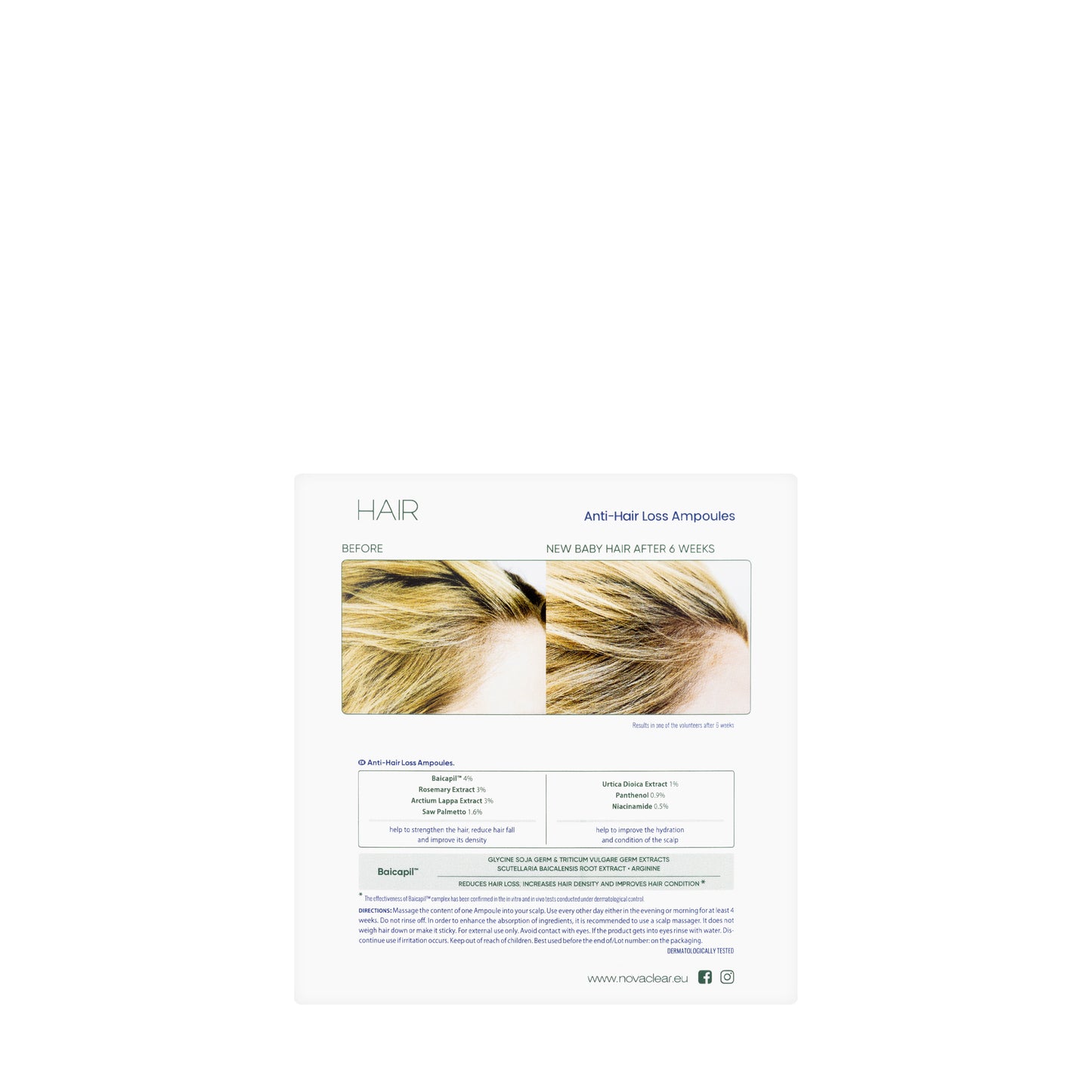 Novaclear Anti Hair Loss Ampoules 15 x 5 ml