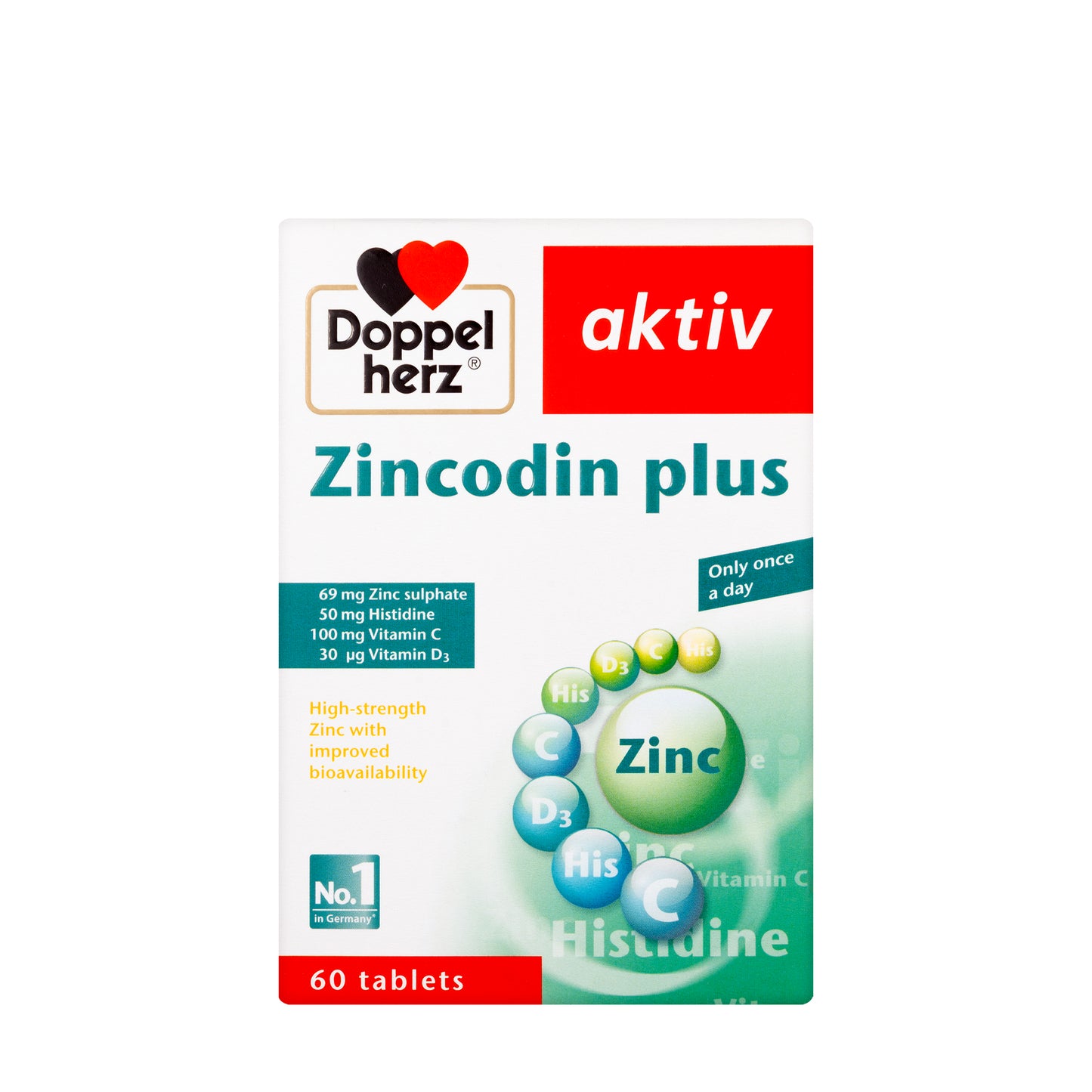 Doppel Herz Zincodin Plus 60 Tablets