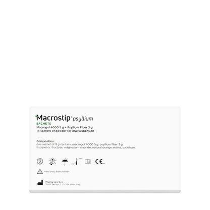 Macrostip Psyllium Fiber Powder 14 Sachets
