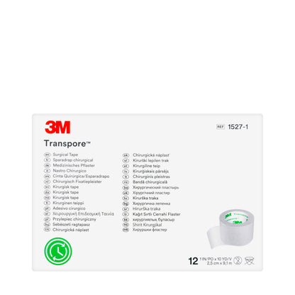 3M Transpore Surgical Tape 2.5 cm x 9.1 m