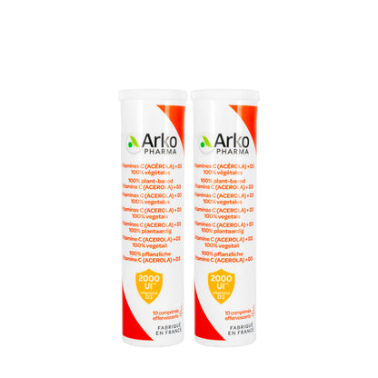 Arkovital Vitamin C + D3 20 Effervescent Tablets