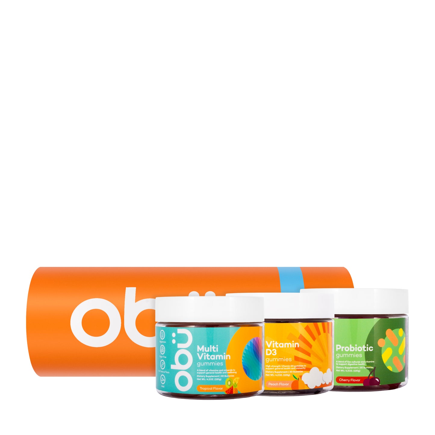 OBU [Multi Vitamin + Vit-D3 & Probiotic Gummies] (Offer)