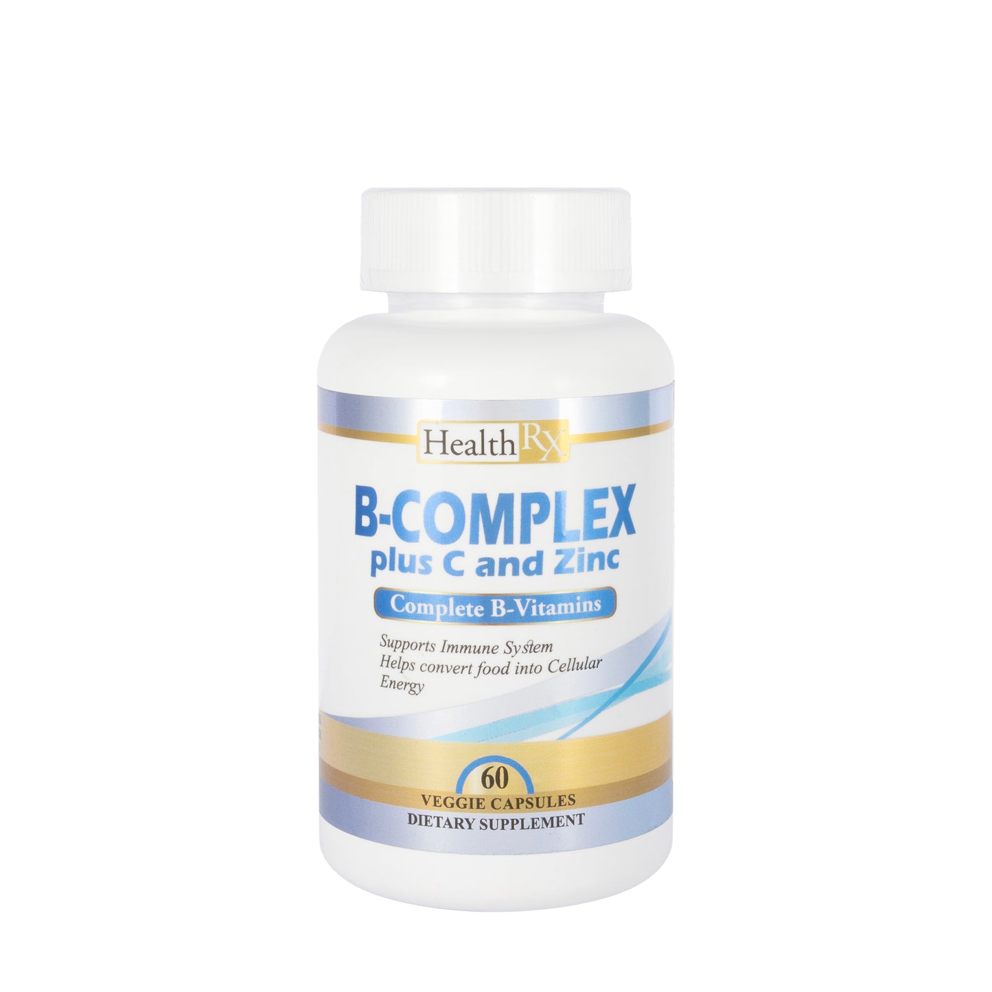 Health RX B-Complex Plus Vit-C & Zinc 60 Capsules