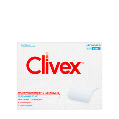Clivex Non-Woven Dressing 9×10 cm 25 Pieces