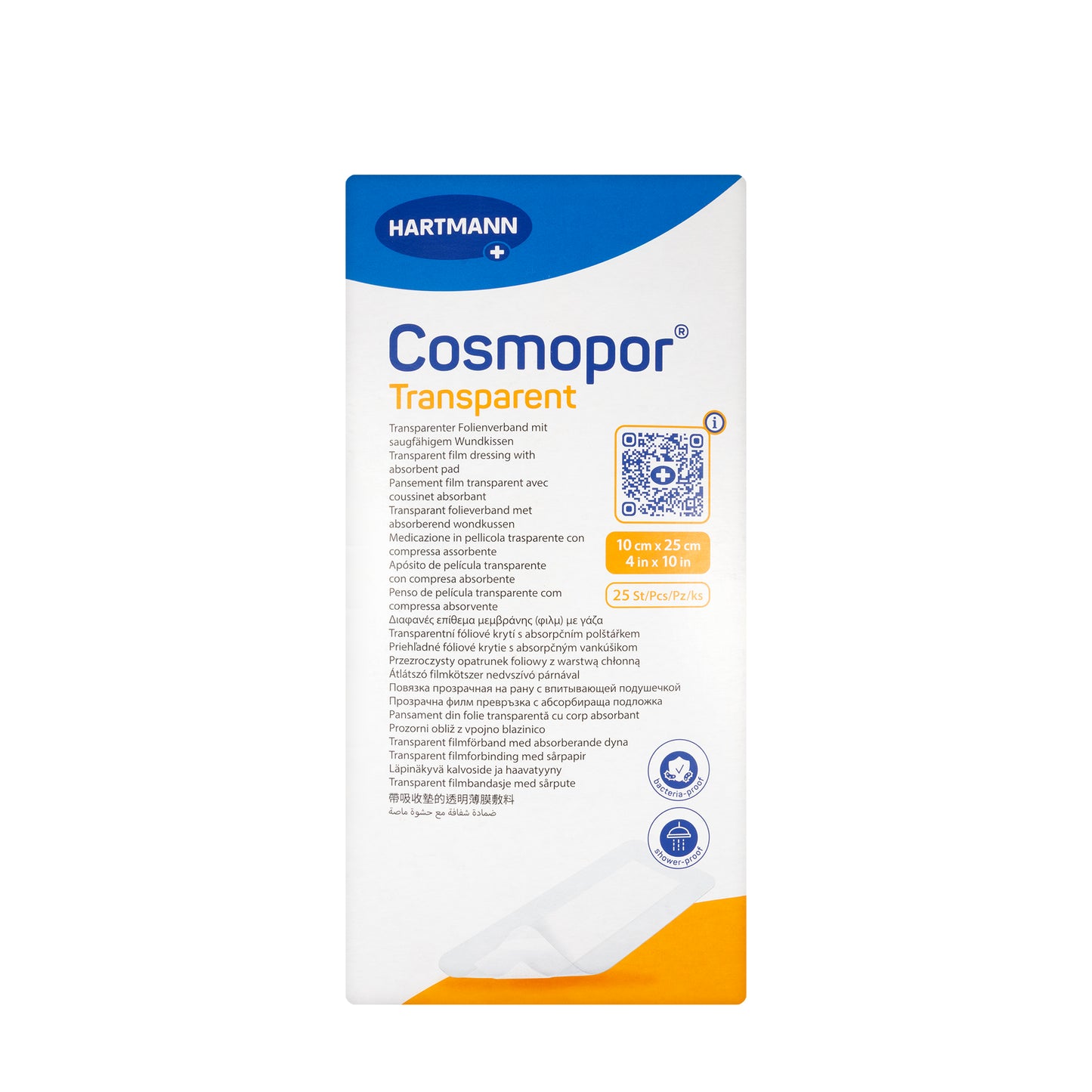 Hartmann Cosmopor Transparent 10×25 cm 25 Pieces