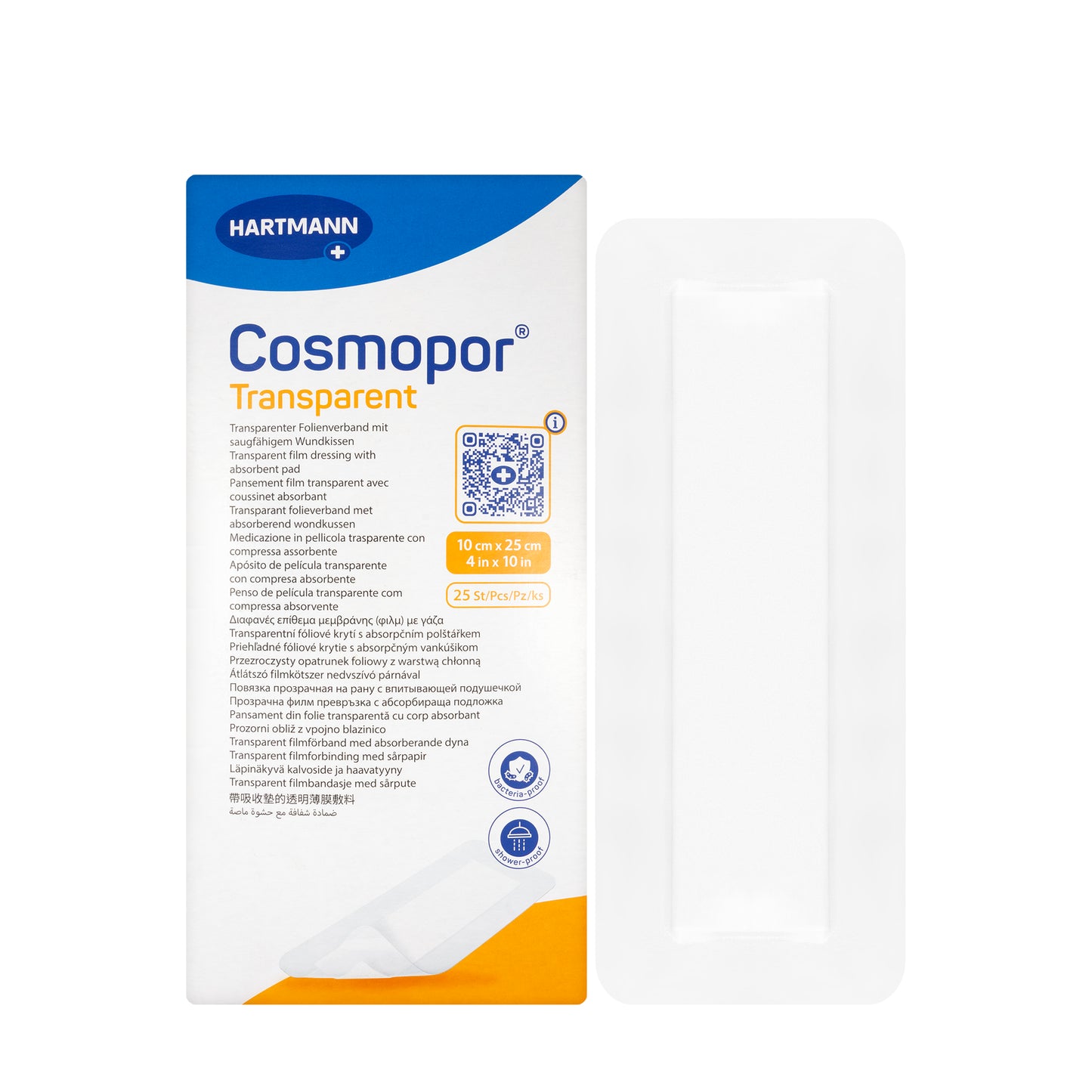Hartmann Cosmopor Transparent 10×25 cm 25 Pieces