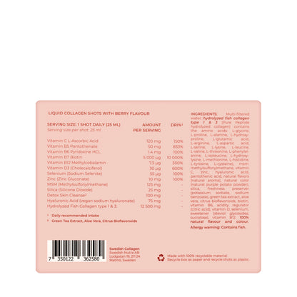 Swedish Collagen Deluxe Shots 14×25 ml