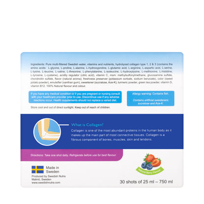 Swedish Collagen Joint Shots 30×25 ml