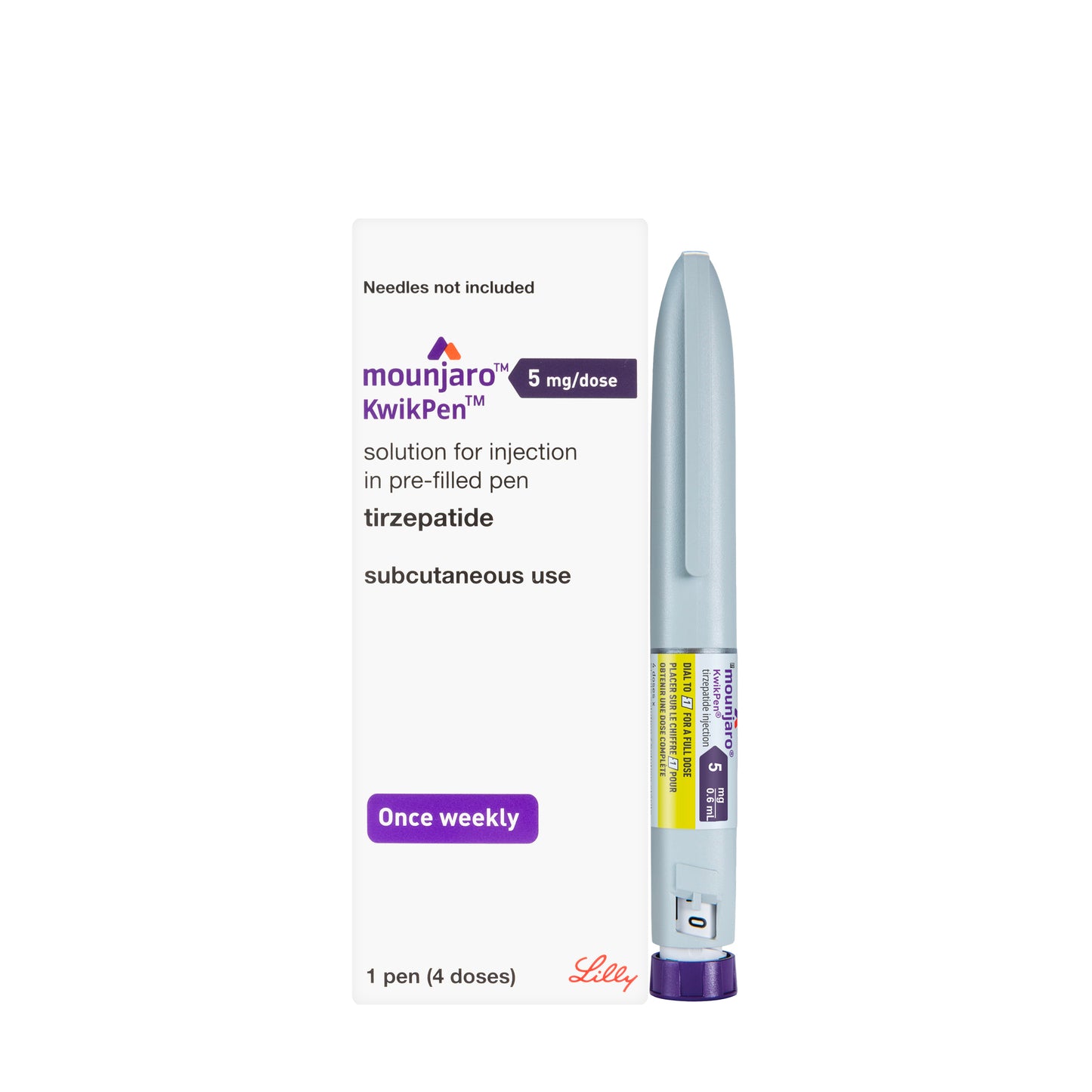 Mounjaro 5 mg/0.6 ml KwikPen Injection 4 Doses