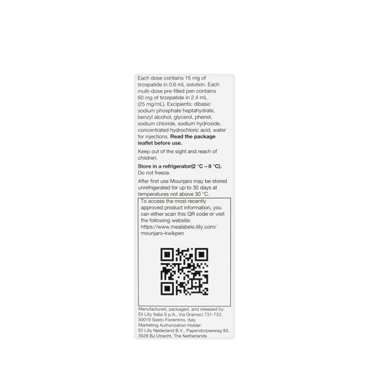 Mounjaro 15 mg/0.6 ml KwikPen Injection 4 Doses