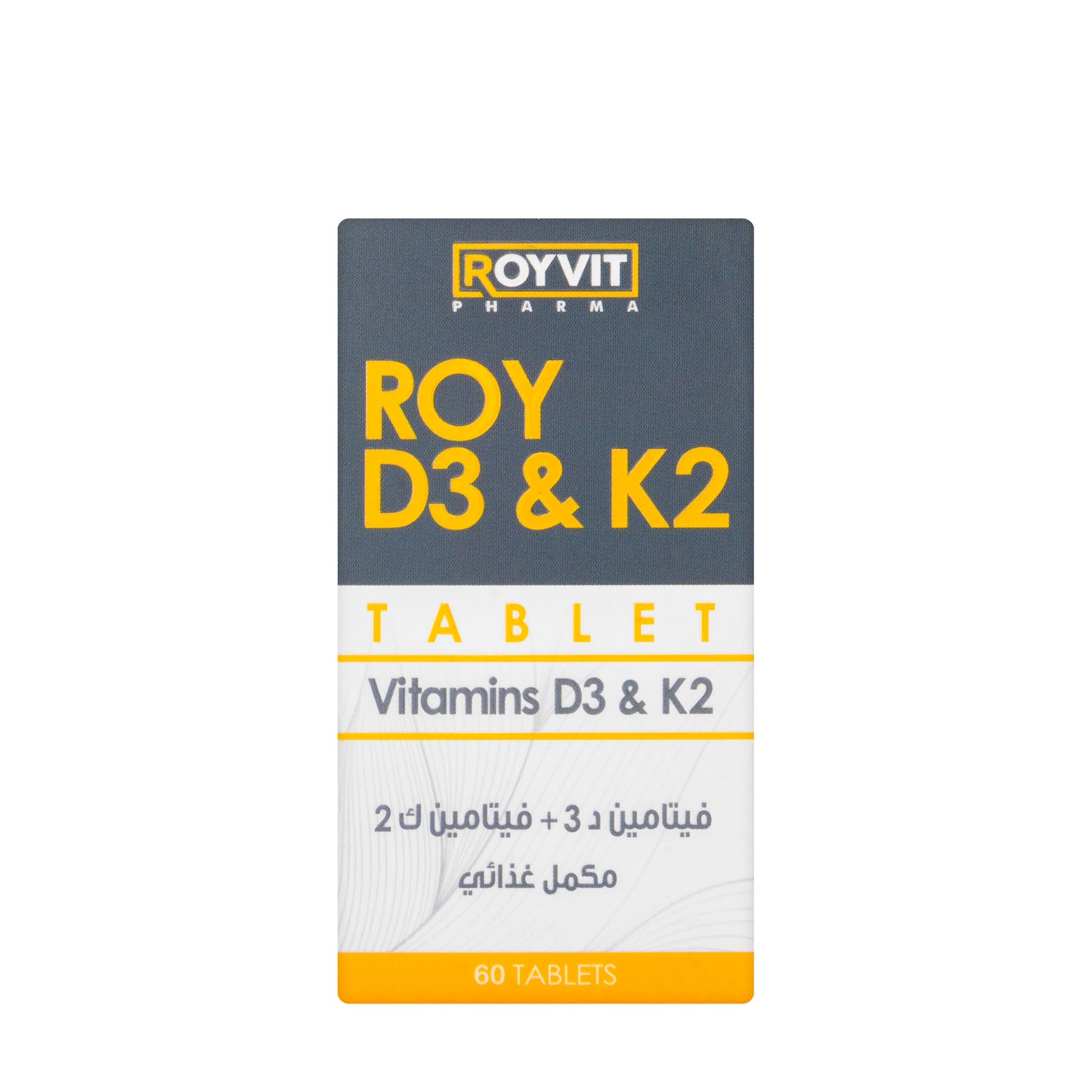 Roy Vit-D3 5000 IU + K2 60 Tablets