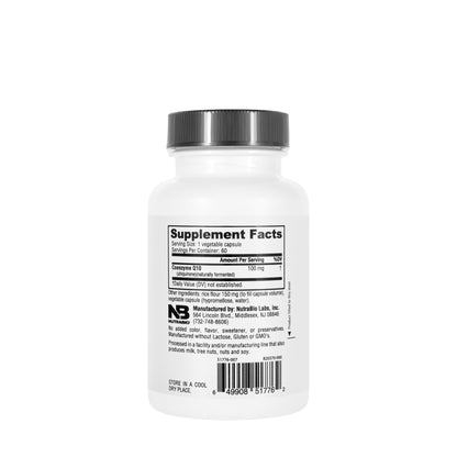 NutraBio Co-Enzyme Q10 100 mg 60 Tablets