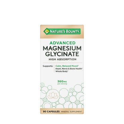 Nature'S Bounty Magnesium Glycinate 360 mg 90 Capsules