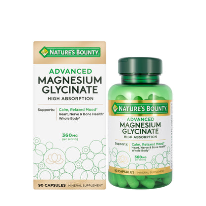 Nature'S Bounty Magnesium Glycinate 360 mg 90 Capsules