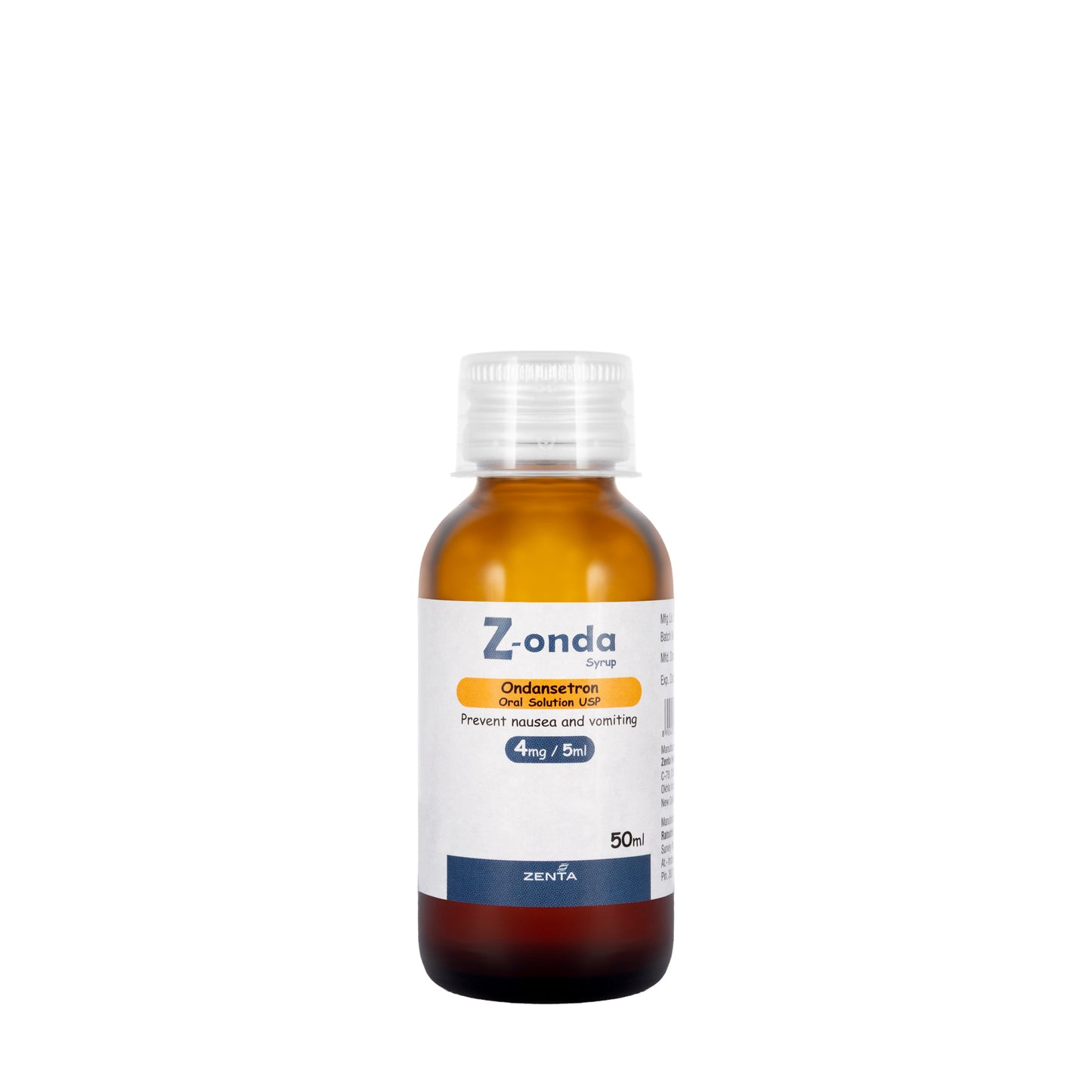 Z-Onda 4 mg/5 ml Syrup 50 ml