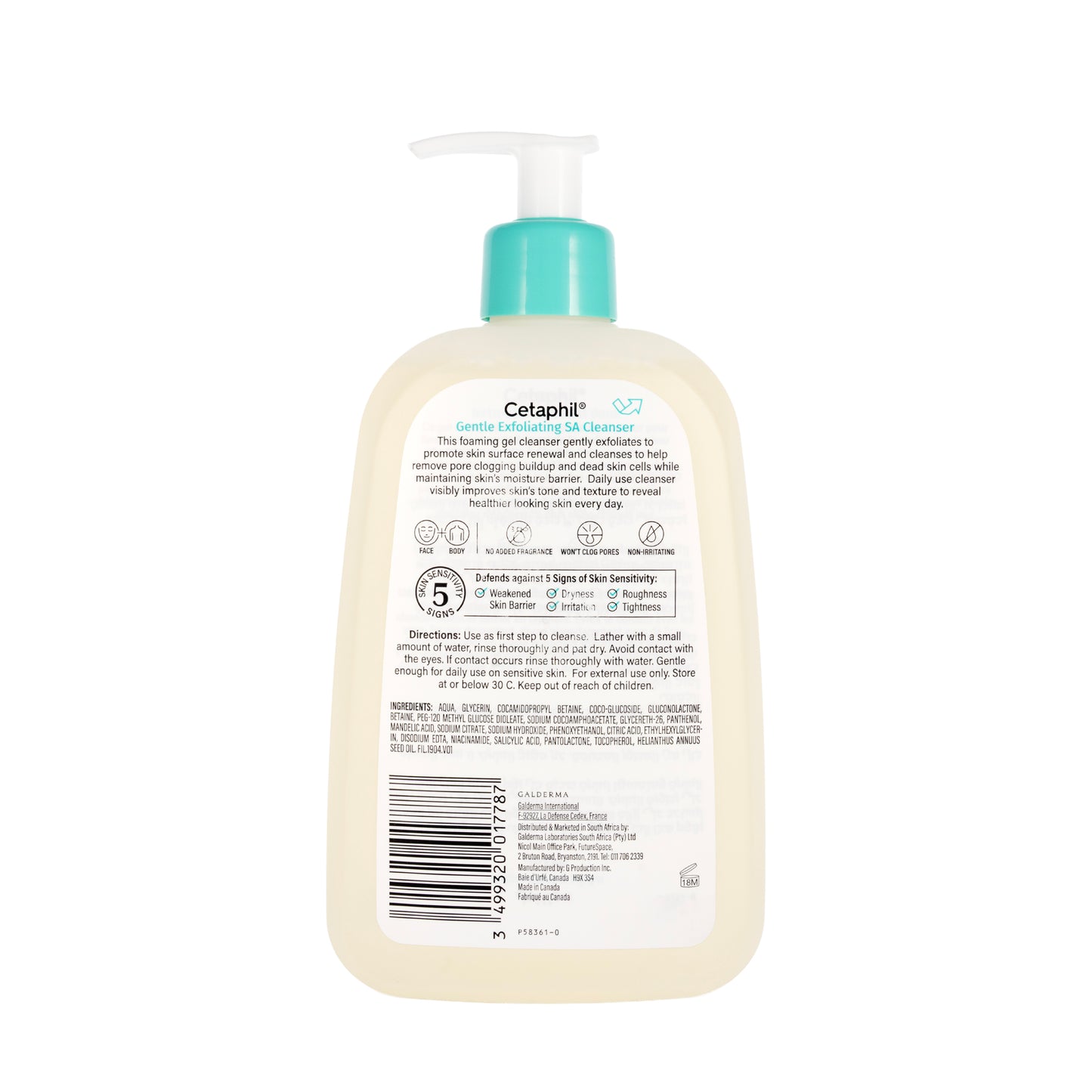 Cetaphil Gentle Exfoliating SA Cleanser 473 ml