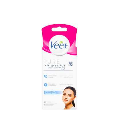 Veet Pure Face Wax Strips [Sensitive] 20 pcs