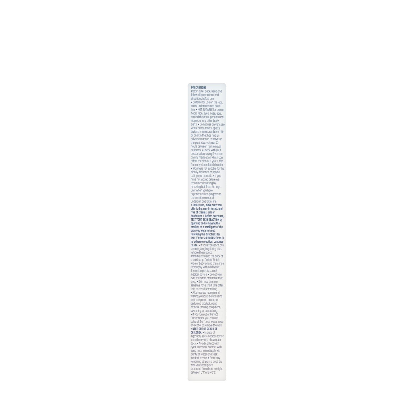 Veet Pure Legs & Body Wax Strips [Sensitive] 20 pcs