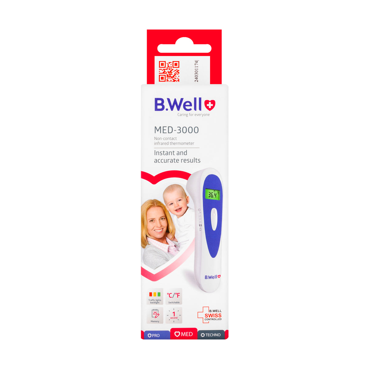 B.Well MED-3000 Infrared Thermometer