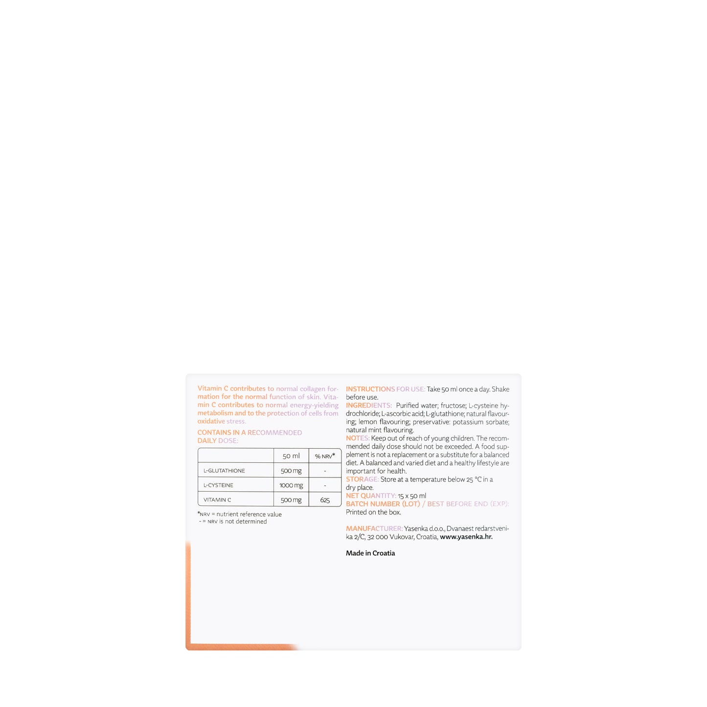 Skinage Skin Shine Shot 15×50 ml