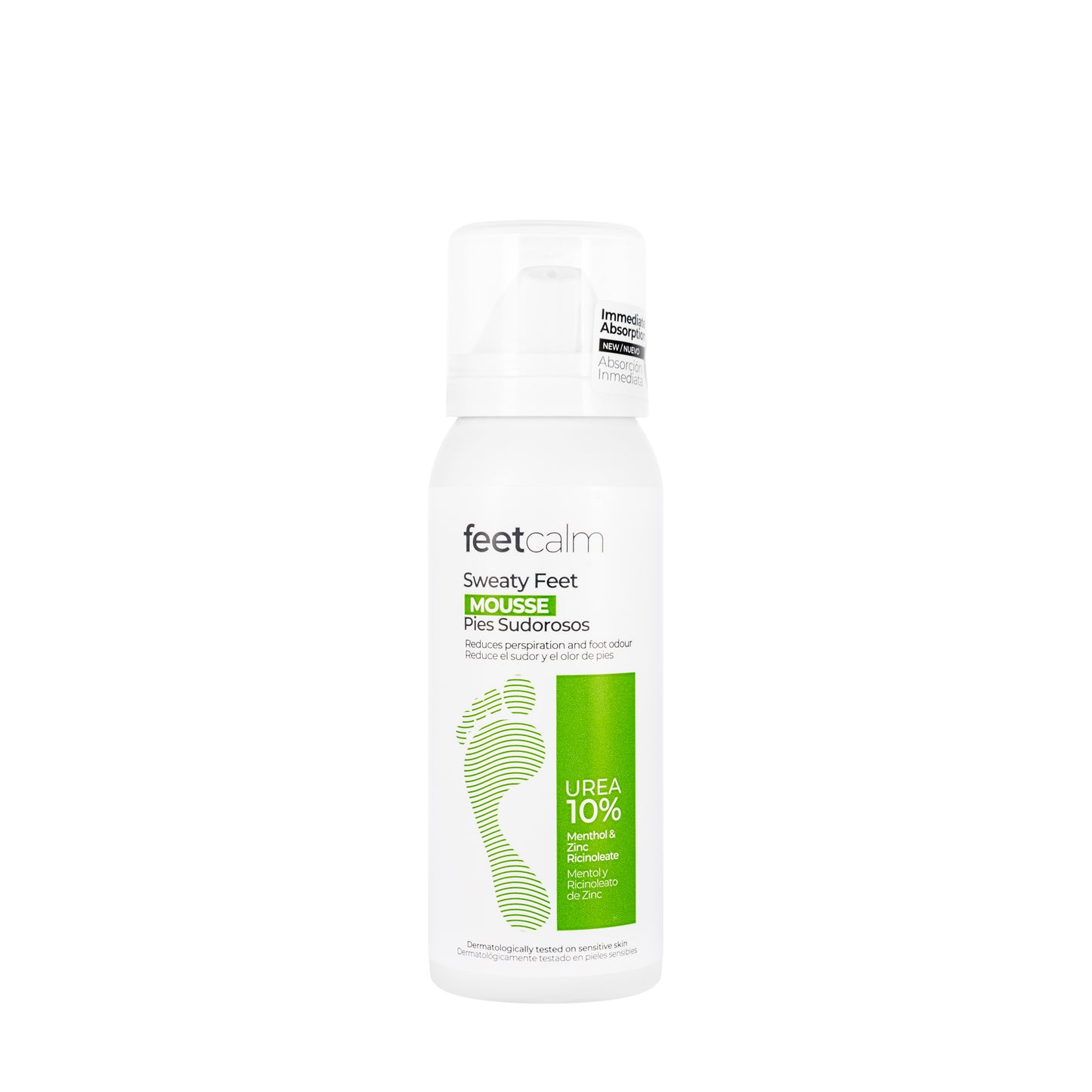 Feetcalm Sweaty Feet Mousse Urea 10% 75 ml