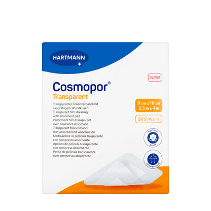 Hartmann Cosmopor Transparent 9X10 Cm 50 Pieces