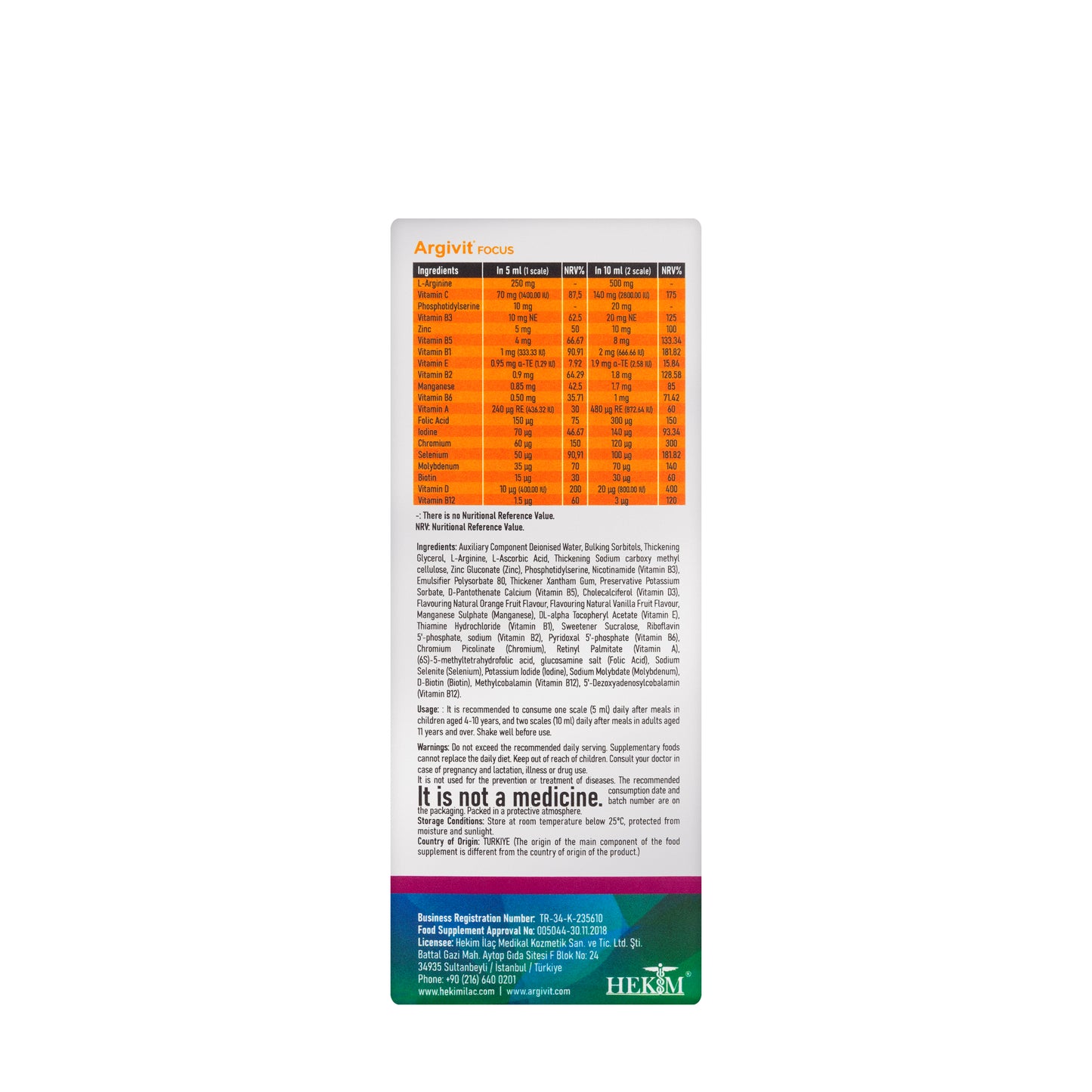 Argivit Focus Syrup 150 Ml