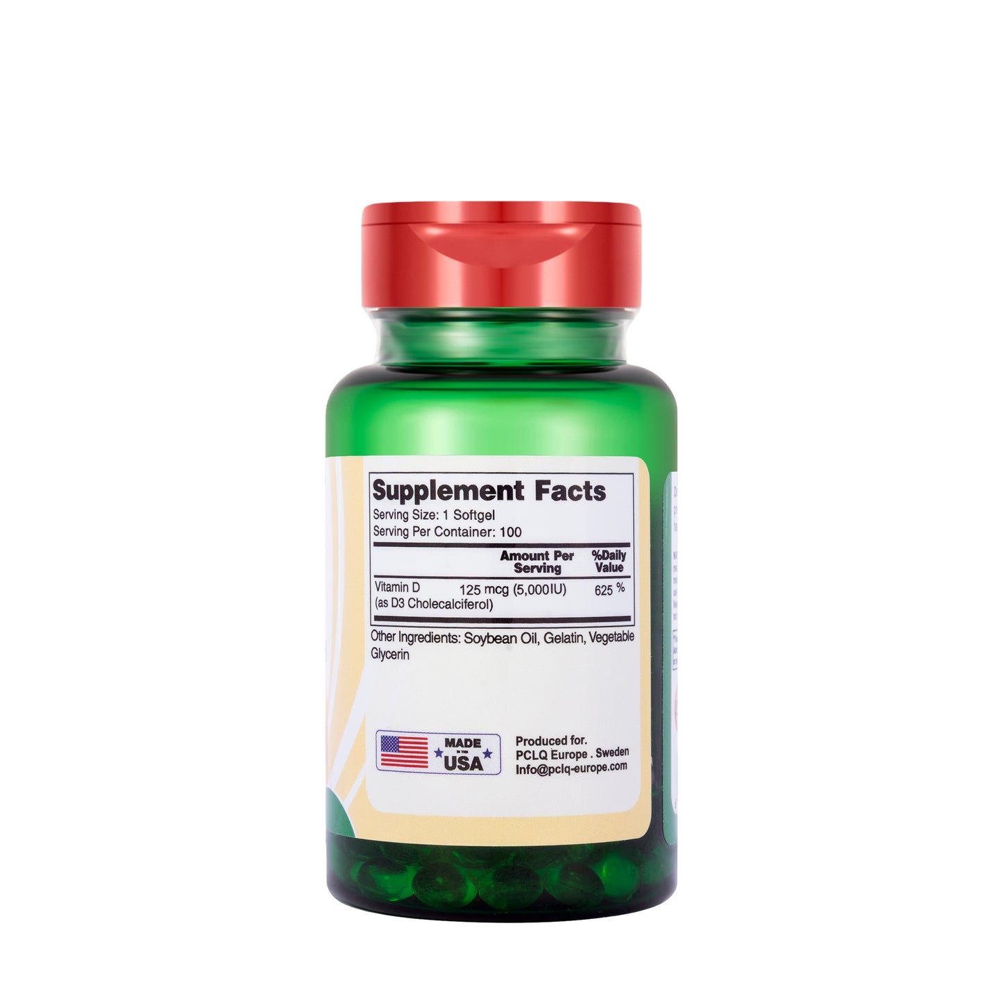 Human Essentials Vitamin D 5000  IU 100 Softgels