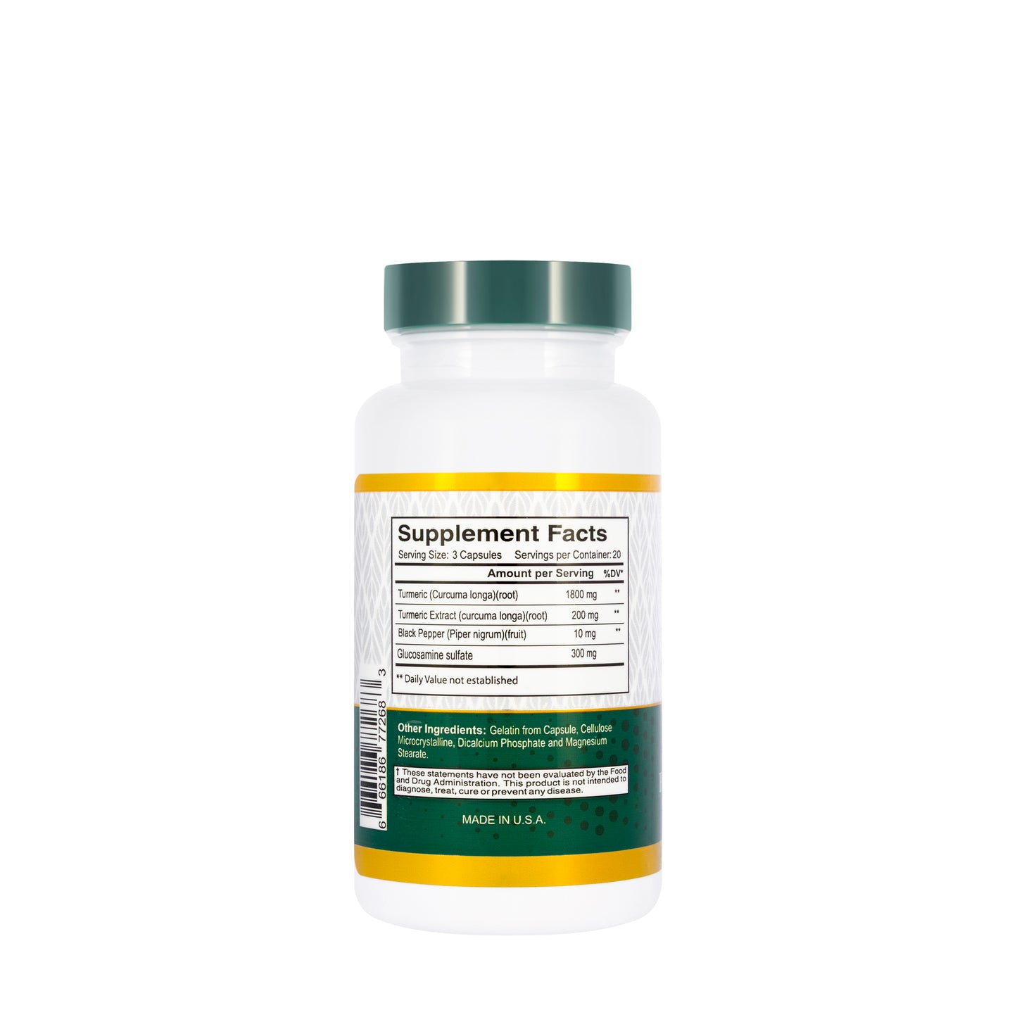 Best Turmeric Curcumin 2000 Mg 60 Capsule
