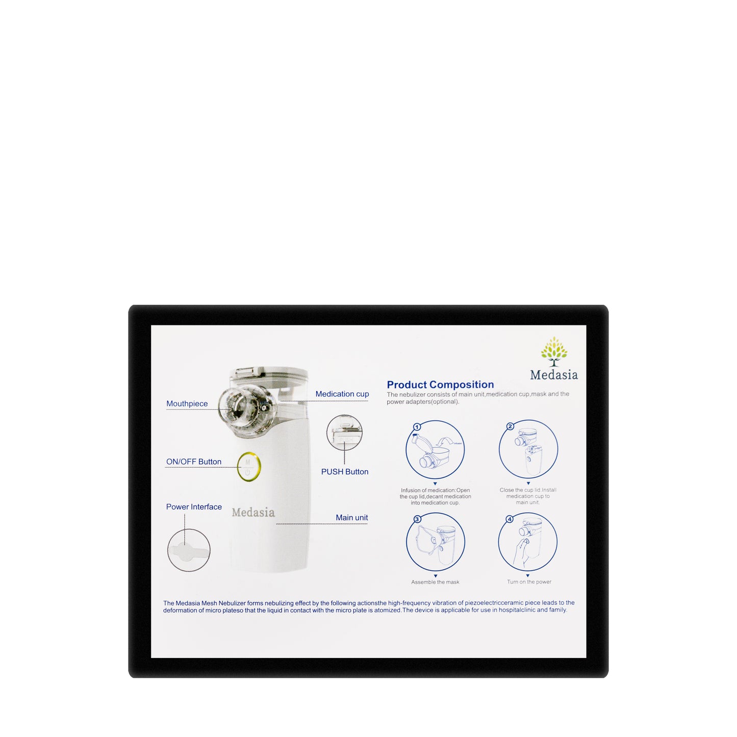 Medasia Portable Mesh Nebulizer [Ne-M01L]