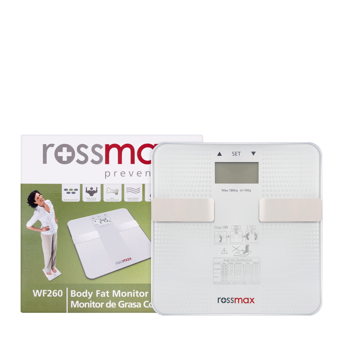 Rossmax Body Fat Monitor Scale [Wf260]