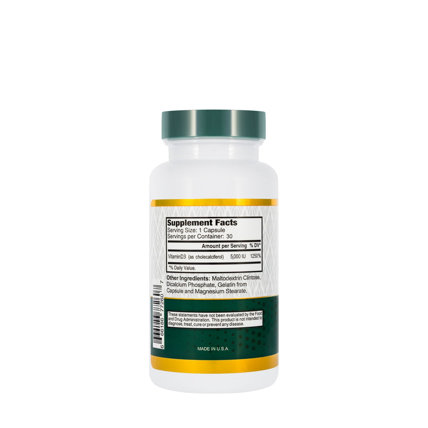 Best Vitamin D3 5000 IU 30 Capsule