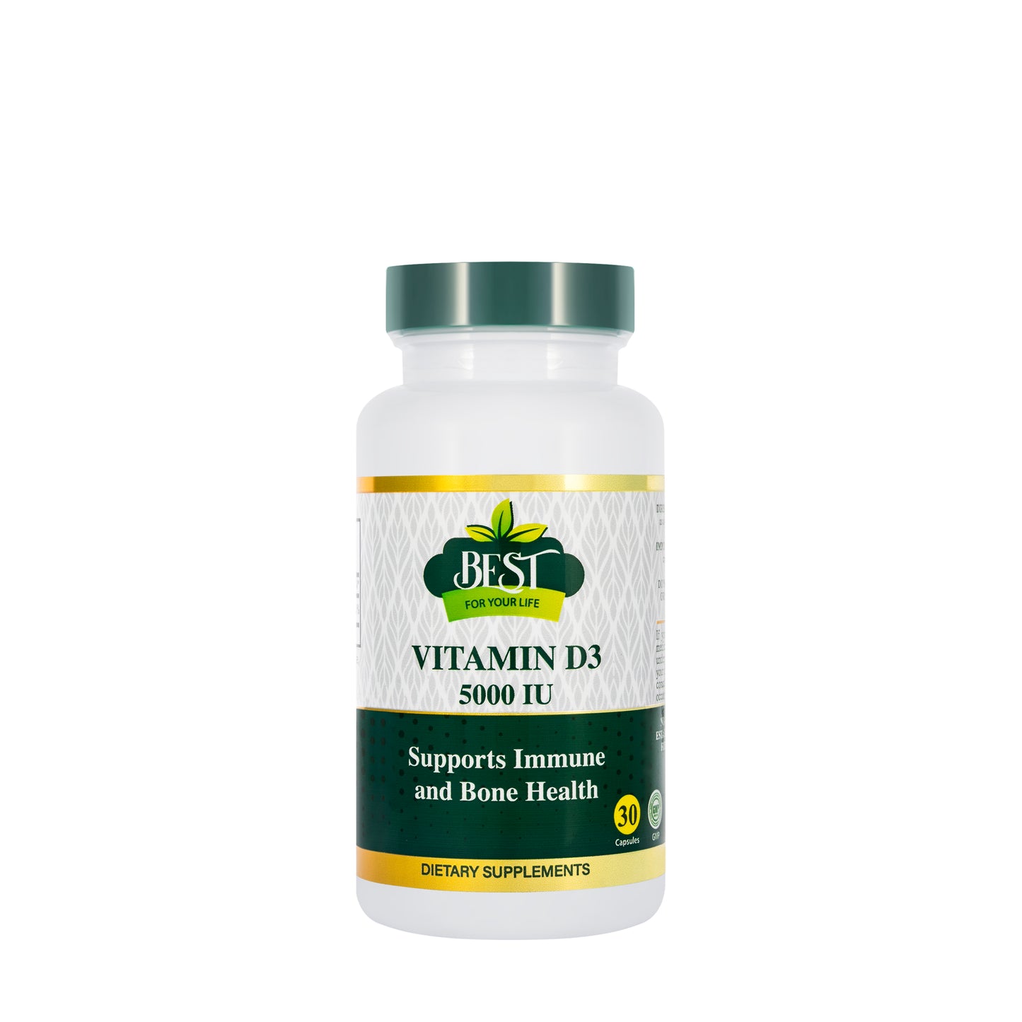 Best Vitamin D3 5000 IU 30 Capsule