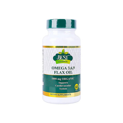 Best Omega 3-6-9 Flax Oil 1000 Mg 60 Softgel
