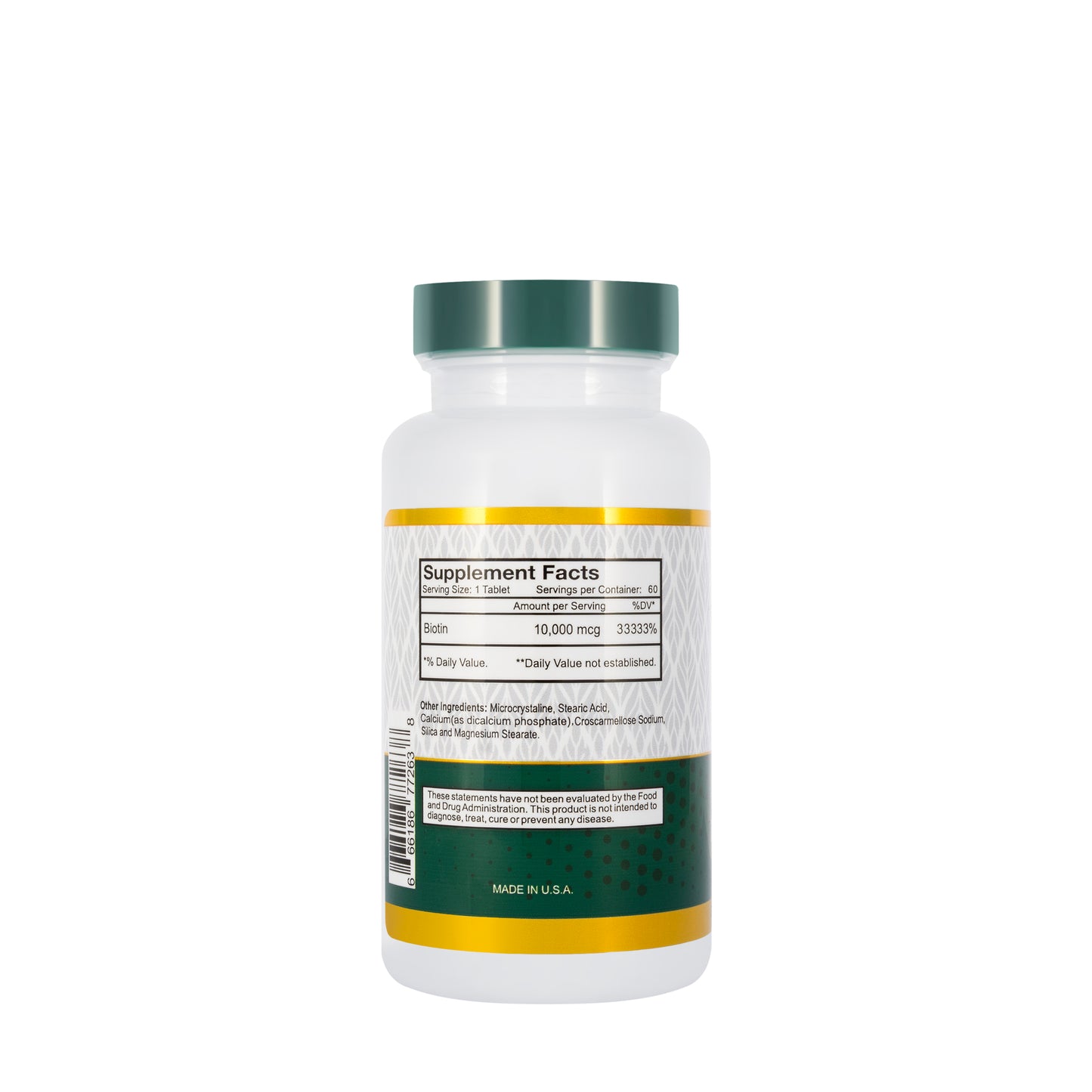 Best Biotin 10000 Mcg 60 Tablet