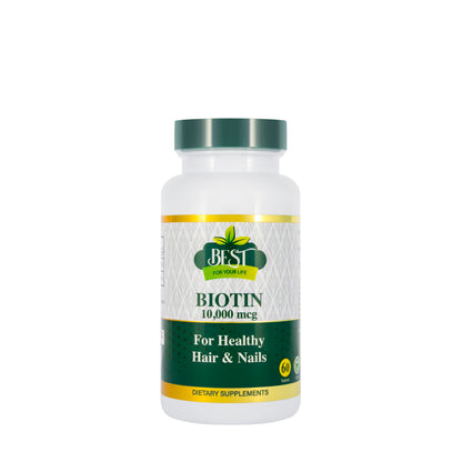 Best Biotin 10000 Mcg 60 Tablet