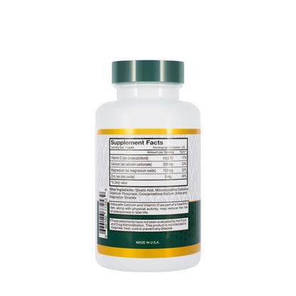 Best Calcium + Magnesium + Zinc + Vitamin D3 100 Tablet