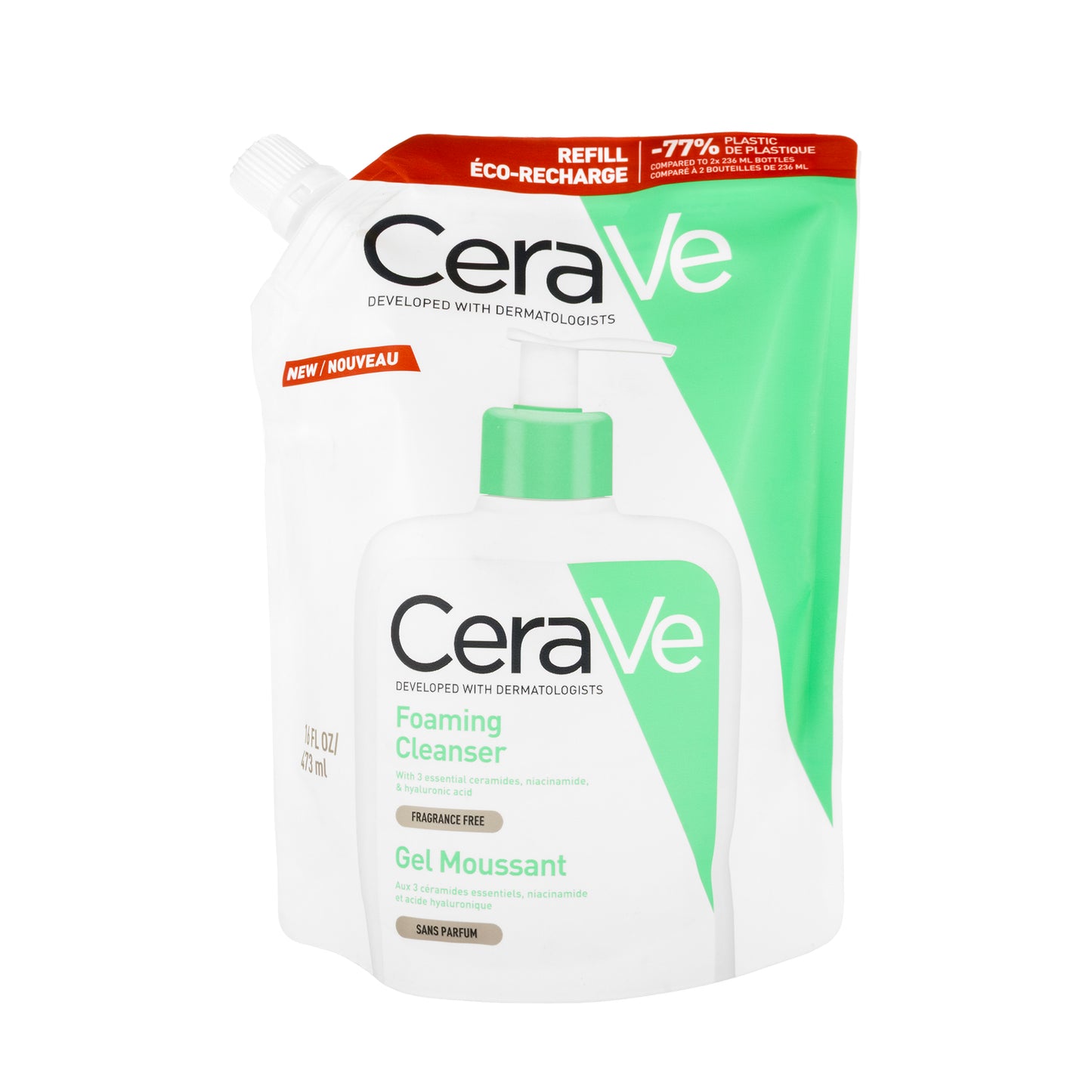 Cerave Foaming Cleanser Refill 473 Ml [16Oz]