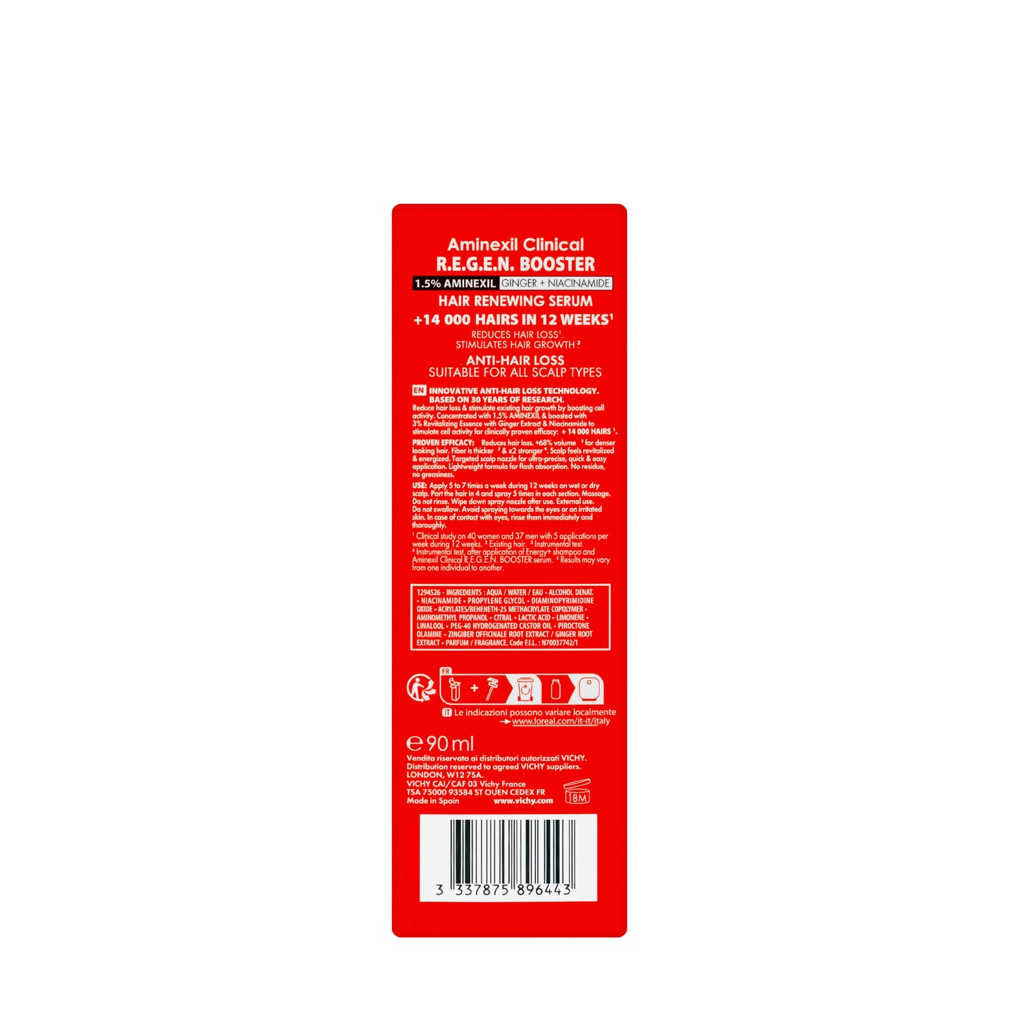 Vichy Dercos Regen Booster Serum 90 Ml[478]