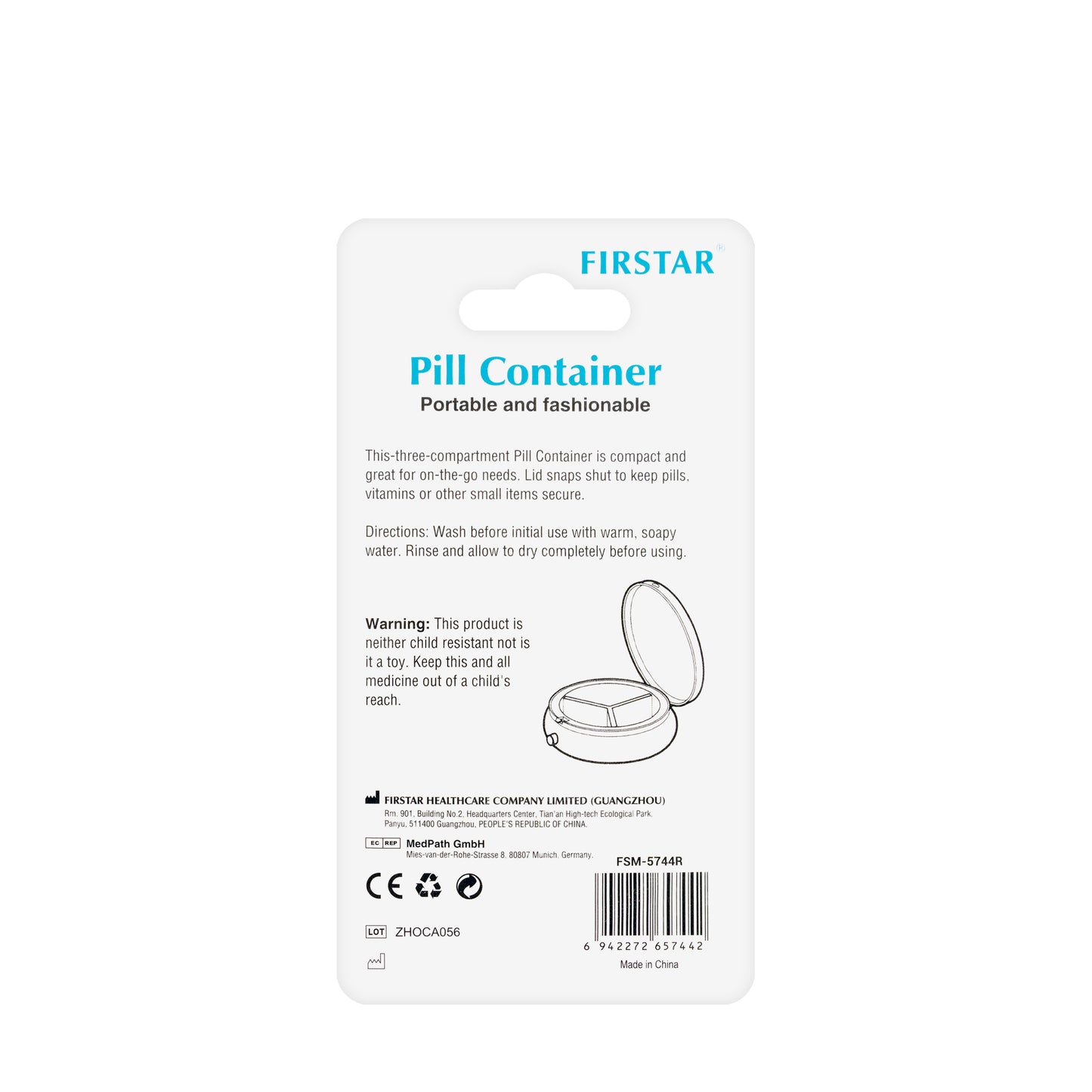 Firstar Pill Container Metal