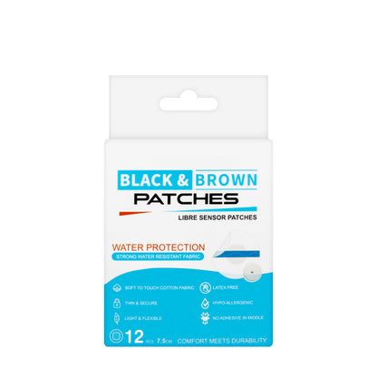 Black and Brown Libre Sensor 12 Patch