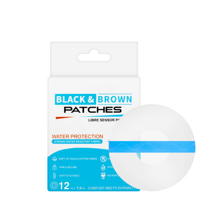Black and Brown Libre Sensor 12 Patch