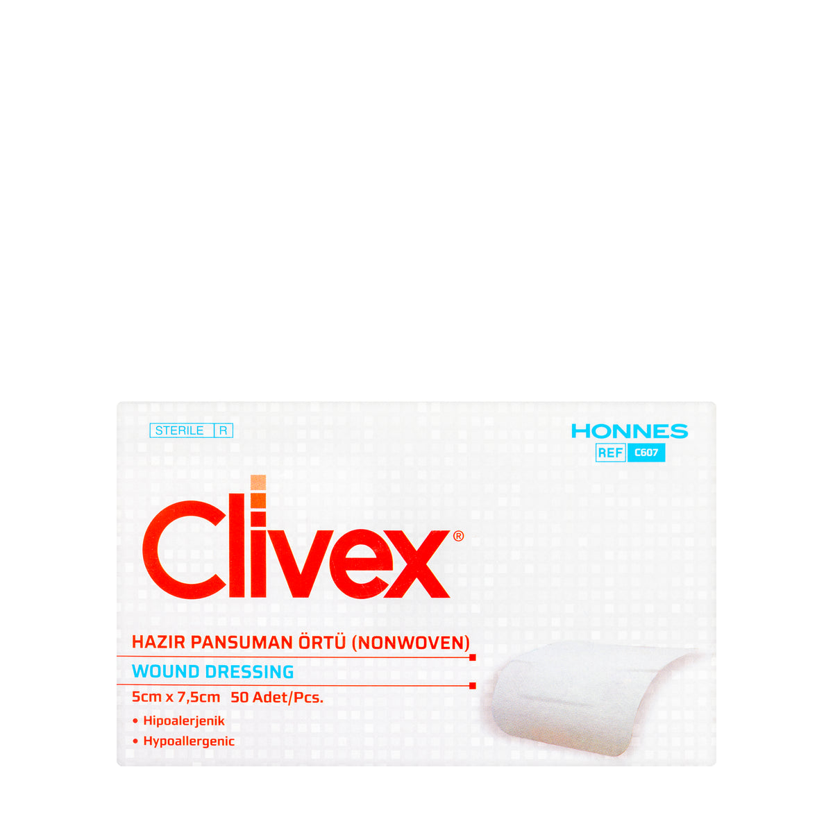 Clivex Non Woven Dressing 5X7.5 Cm 25 Pieces